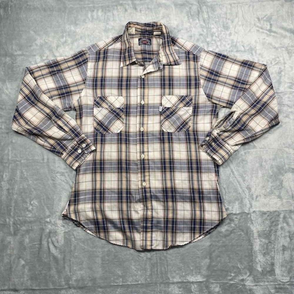 Levi's Plaid Shirt Mens L Button Up Long Sleeve Western Casual